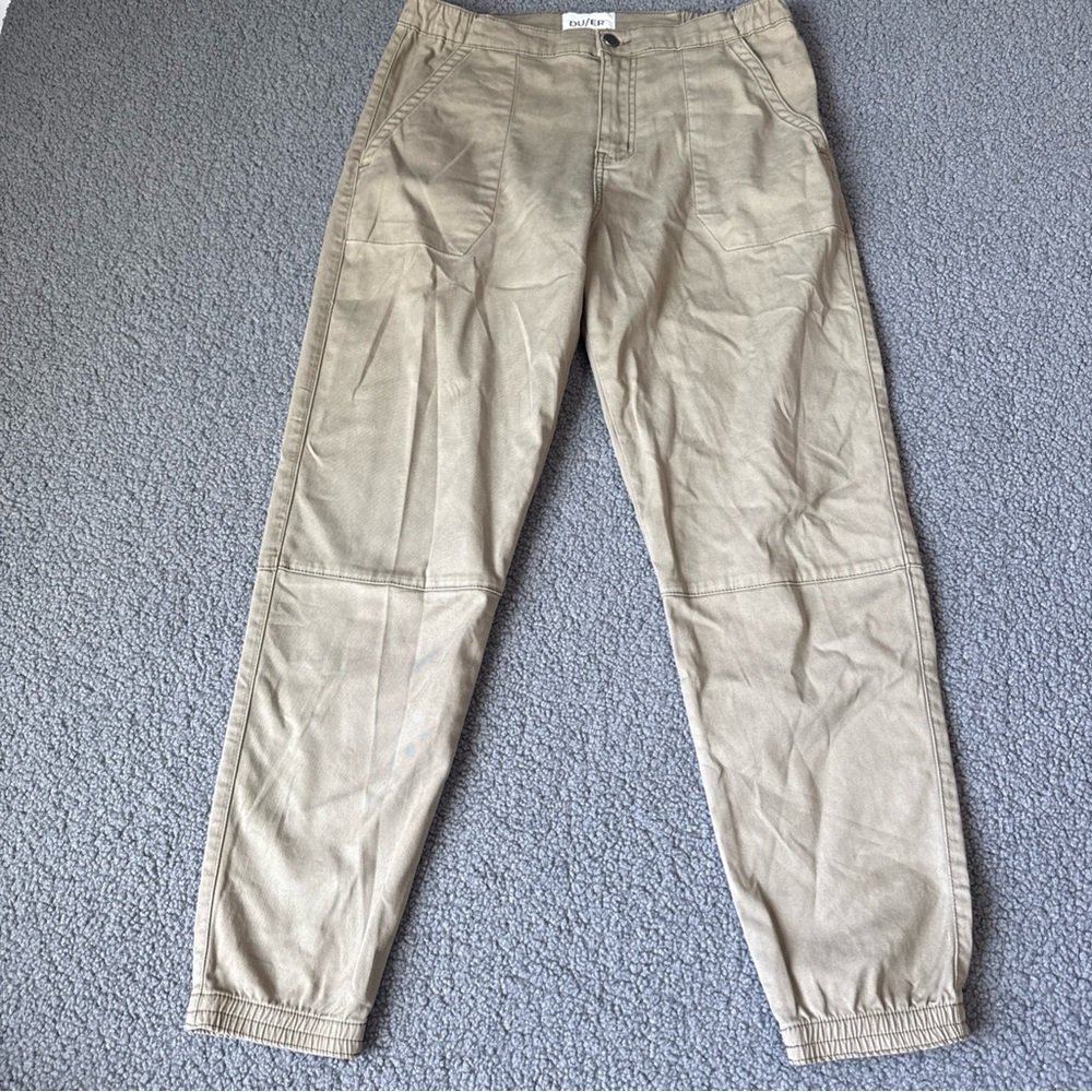 DU/ER Live Free Jogger Pants 30x28 Black High Rise Duer WJTS1200
